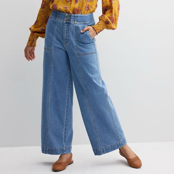 Farmers Market Patch Pocket Jeans Light Wash Size 16 Cottagecore - Picture 1 of 7